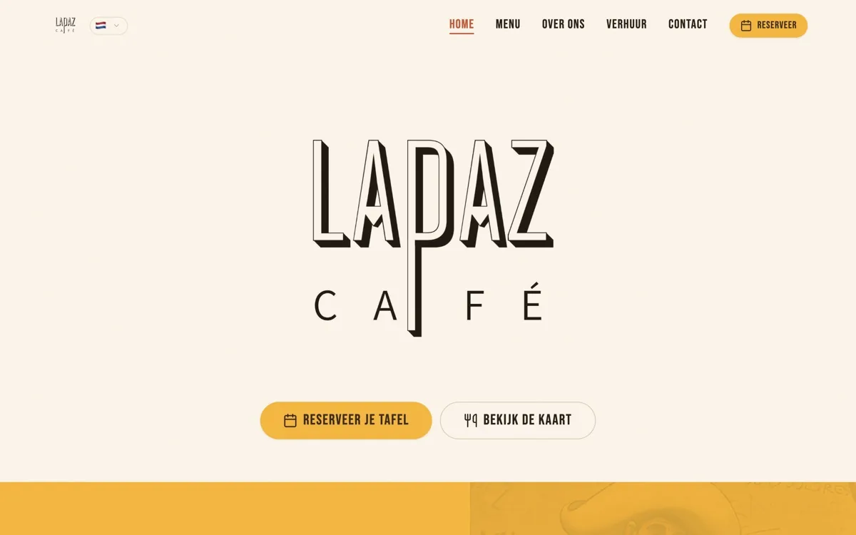 Preview van de Lapaz website